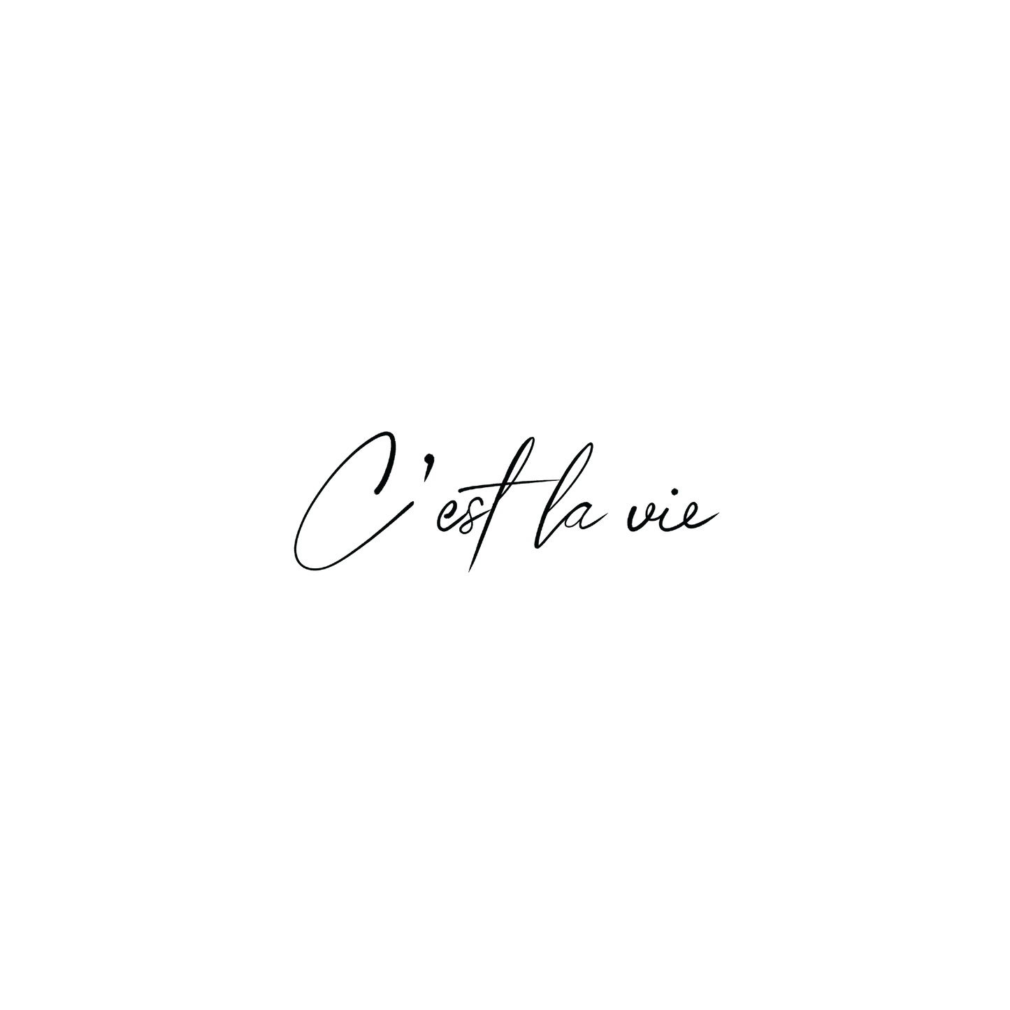 Oh My Ink temporary tattoo - C'est La Vie