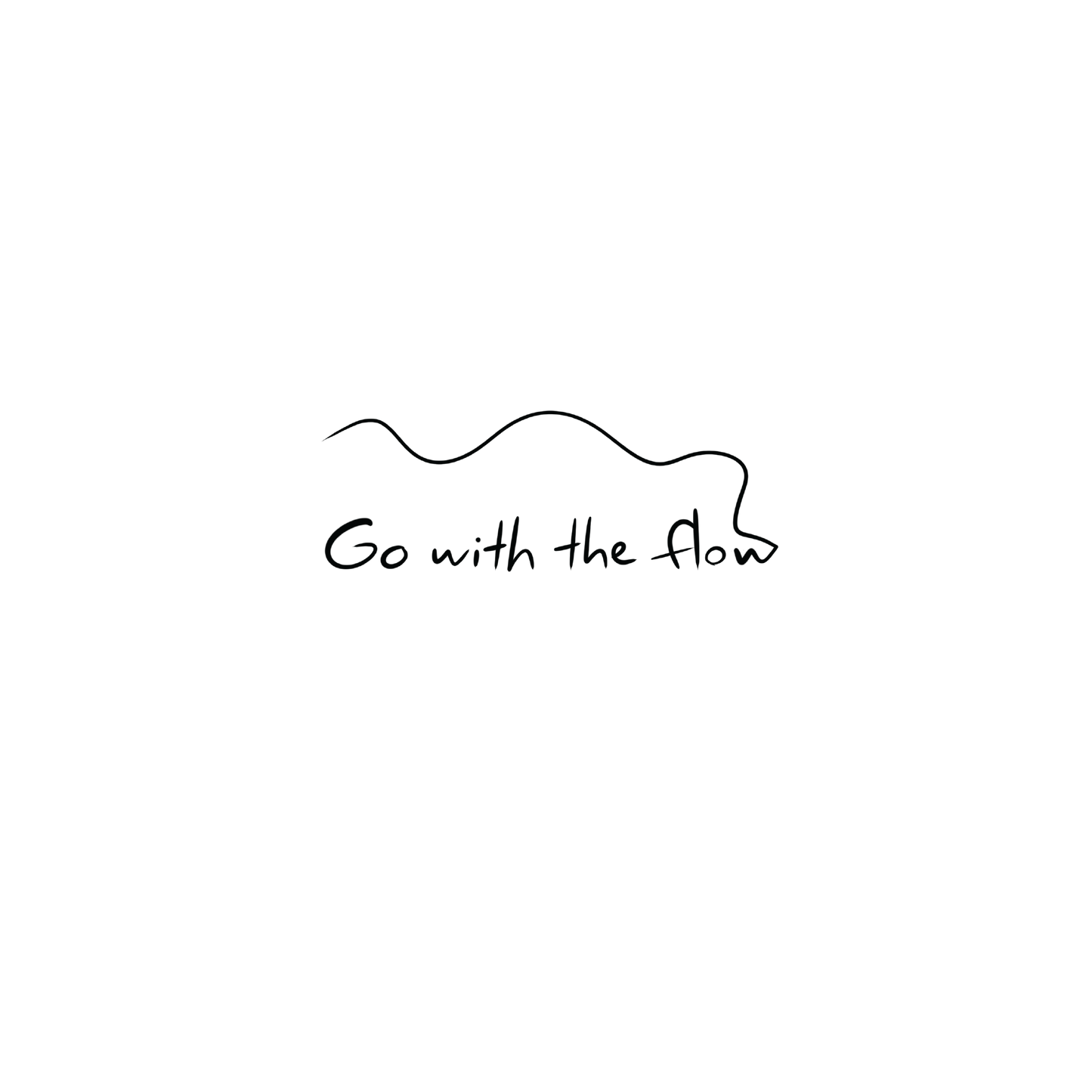 Oh My Ink temporary tattoo - Go with the Flow
