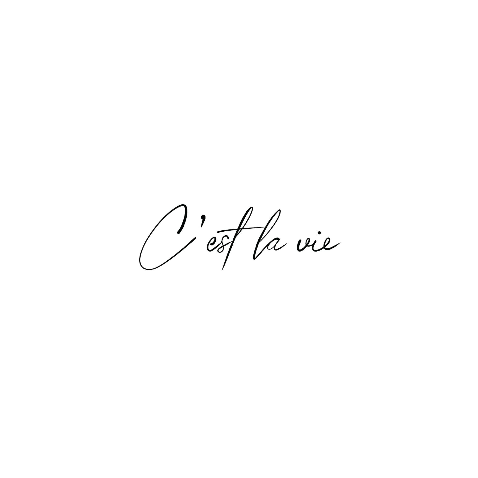 Oh My Ink temporary tattoo - C'est La Vie