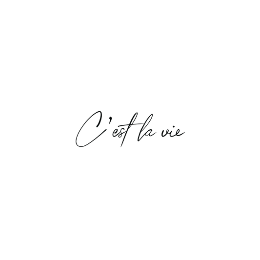 Oh My Ink temporary tattoo - C'est La Vie