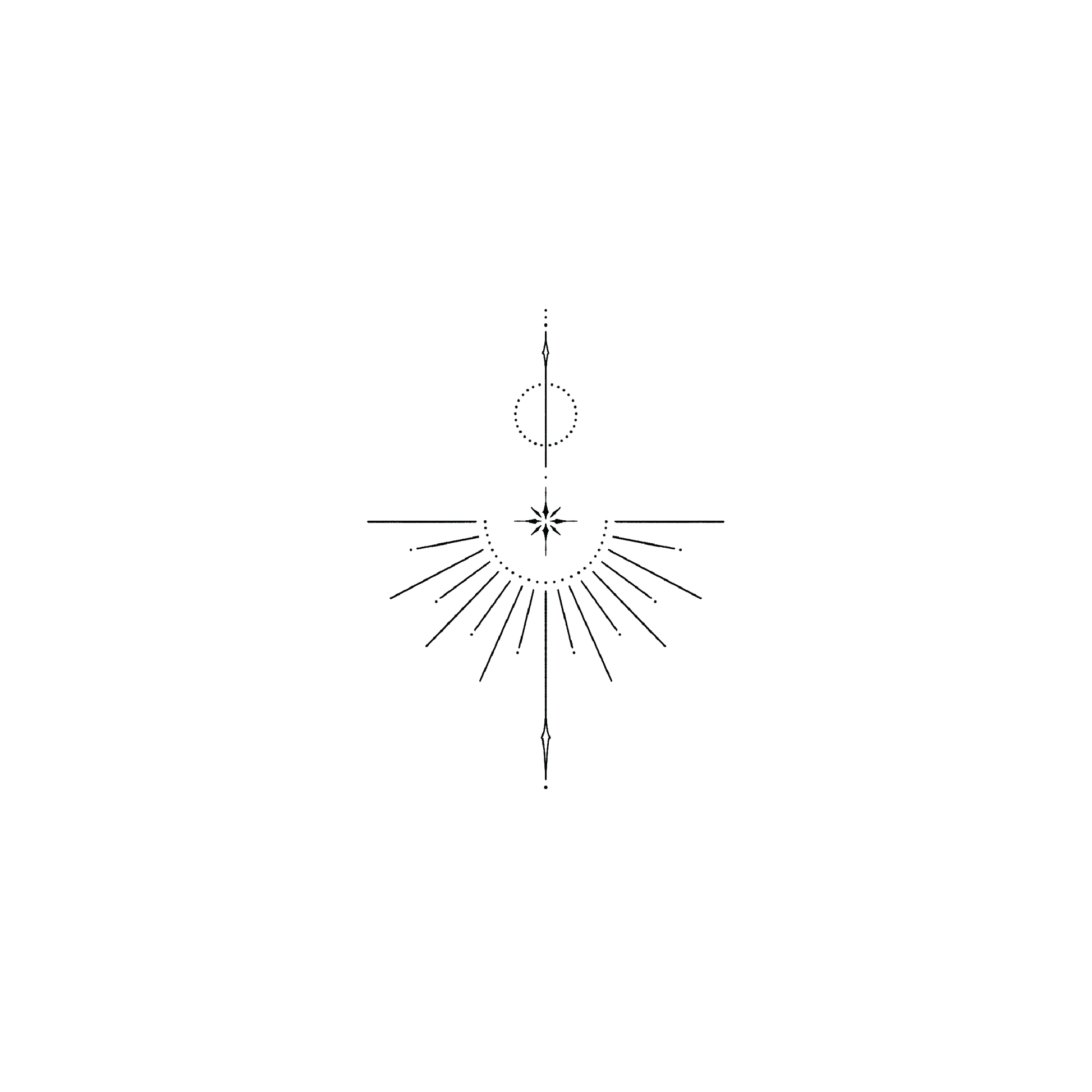 Oh My Ink temporary tattoo - Line Art Design V10