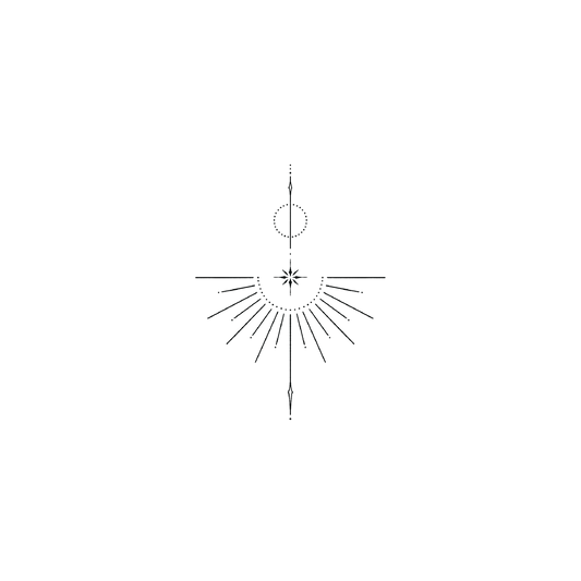 Oh My Ink temporary tattoo - Line Art Design V10