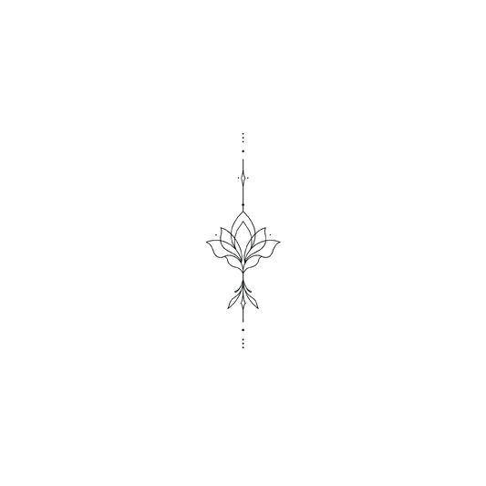 Oh My Ink temporary tattoo - Line Art Design V3