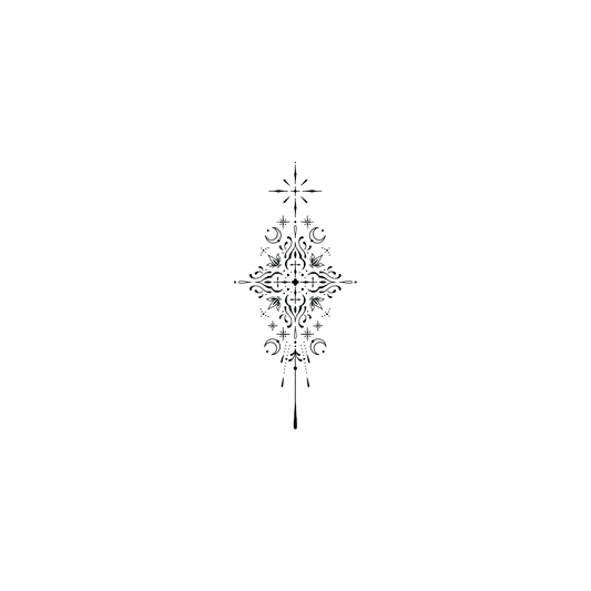 Oh My Ink temporary tattoo - Line Art Design V4