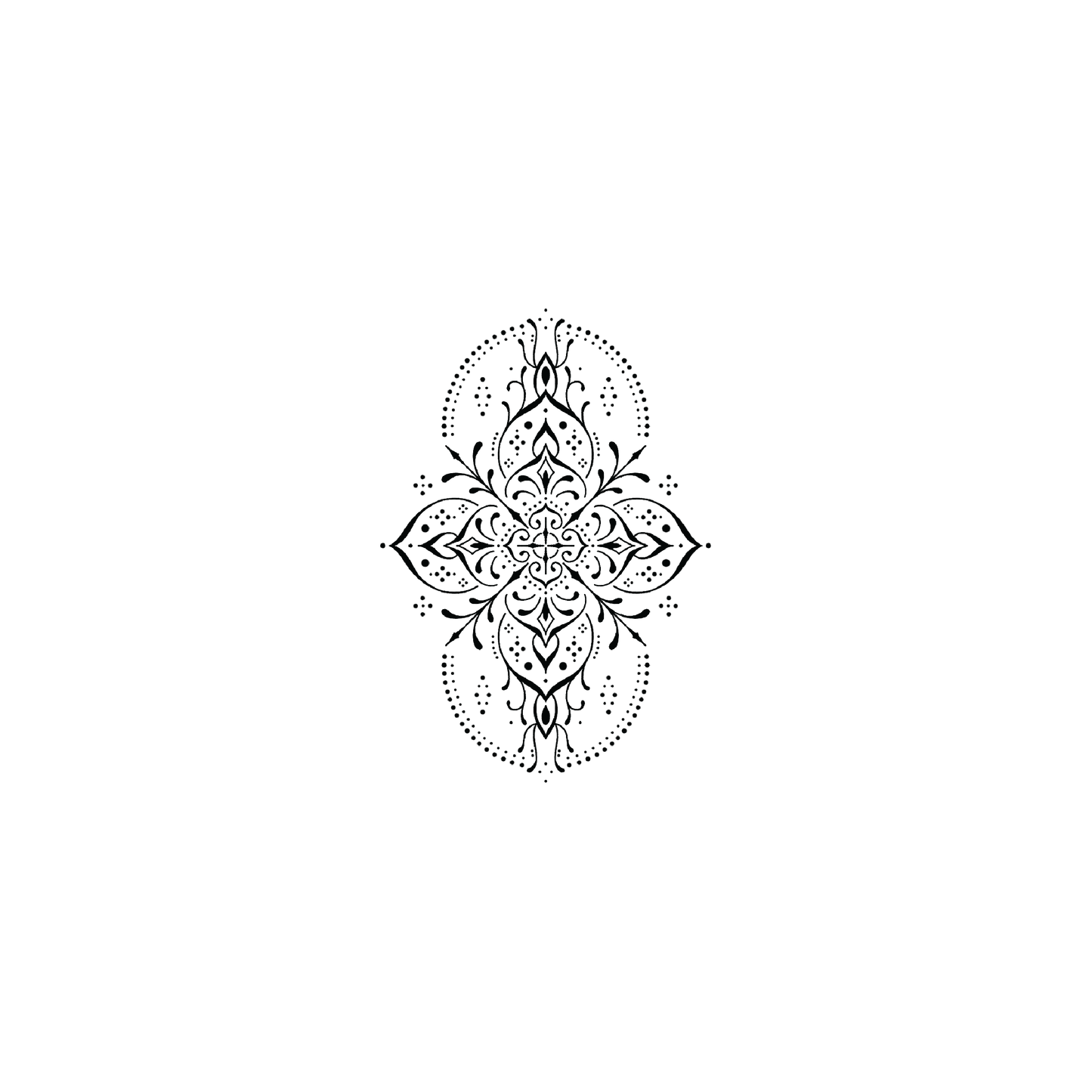 Oh My Ink temporary tattoo - Line Art Design V5