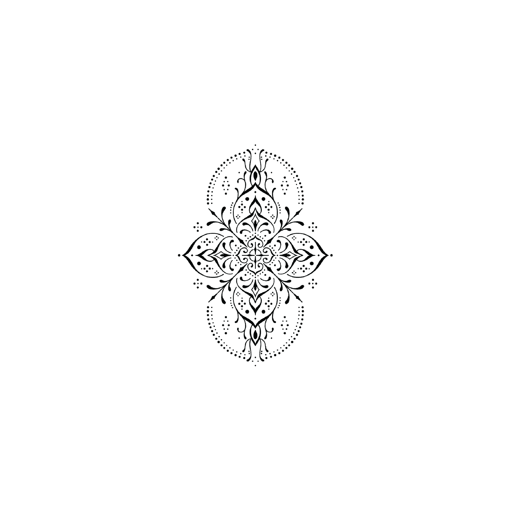 Oh My Ink temporary tattoo - Line Art Design V5