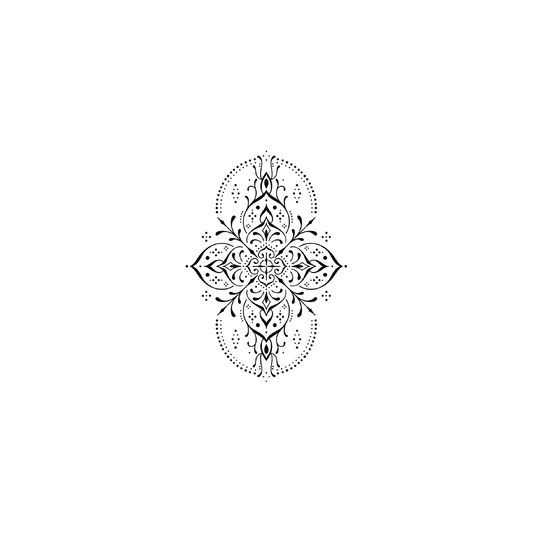 Oh My Ink temporary tattoo - Line Art Design V5