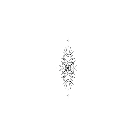 Oh My Ink temporary tattoo - Line Art Design V7