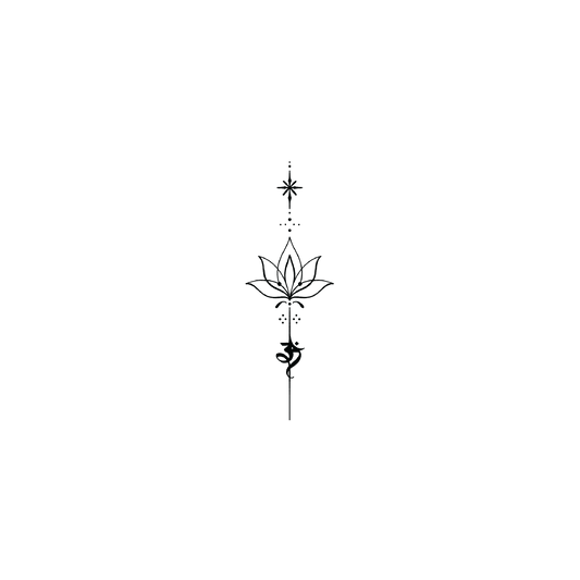 Oh My Ink temporary tattoo - Line Art Design V1