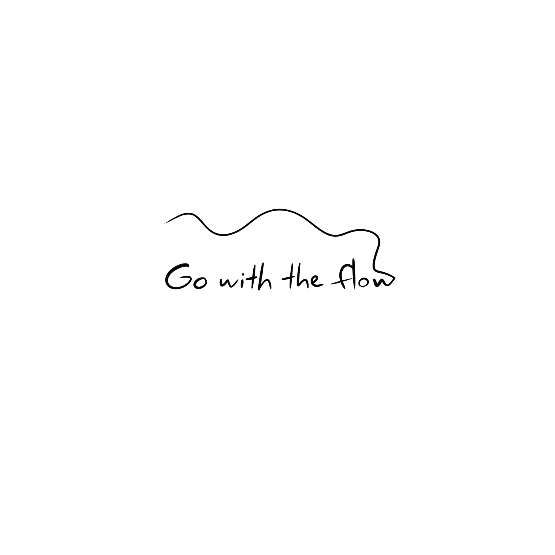 Oh My Ink temporary tattoo - Go with the Flow
