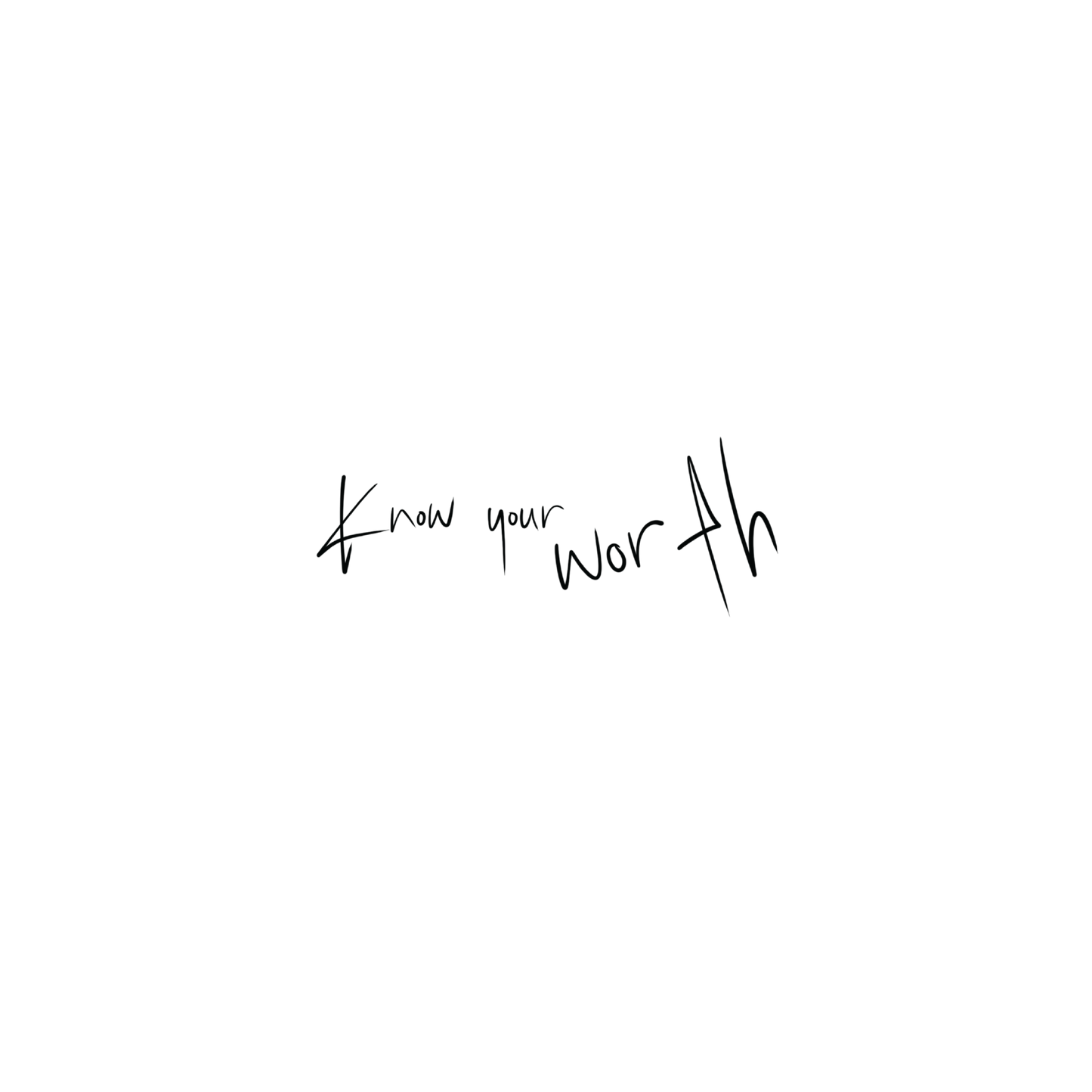 Oh My Ink temporary tattoo - Know Your Worth