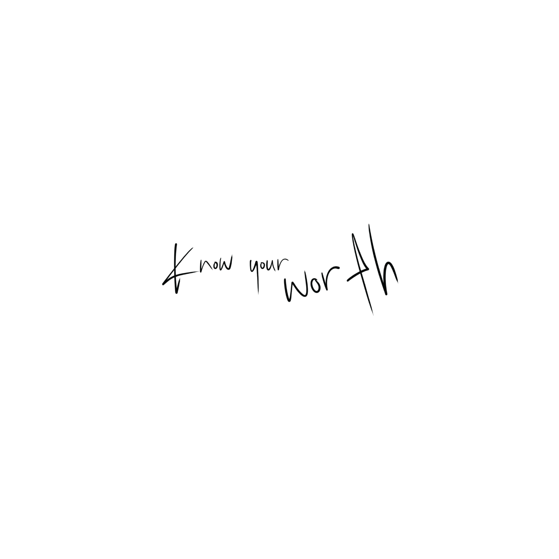 Oh My Ink temporary tattoo - Know Your Worth