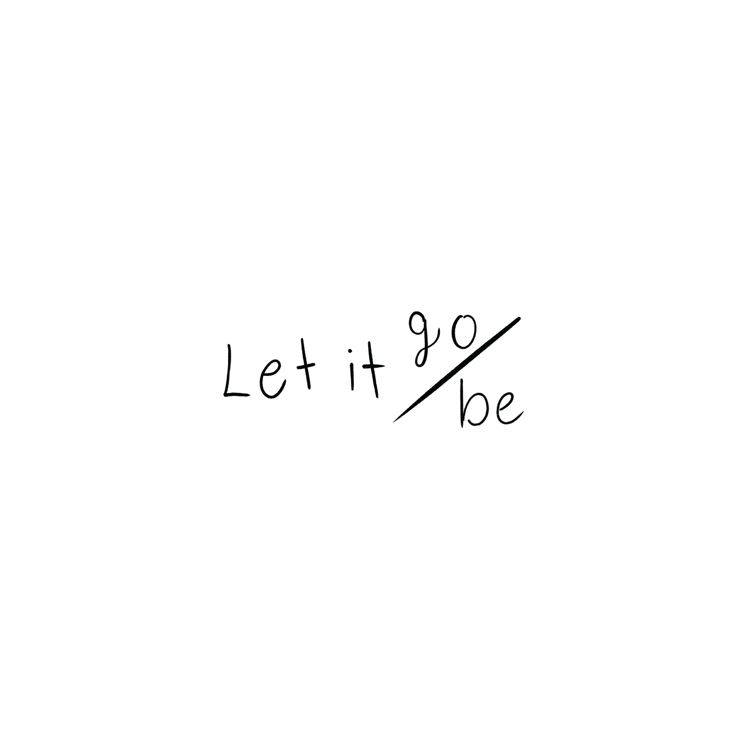 Oh My Ink temporary tattoo - Let It Go Be