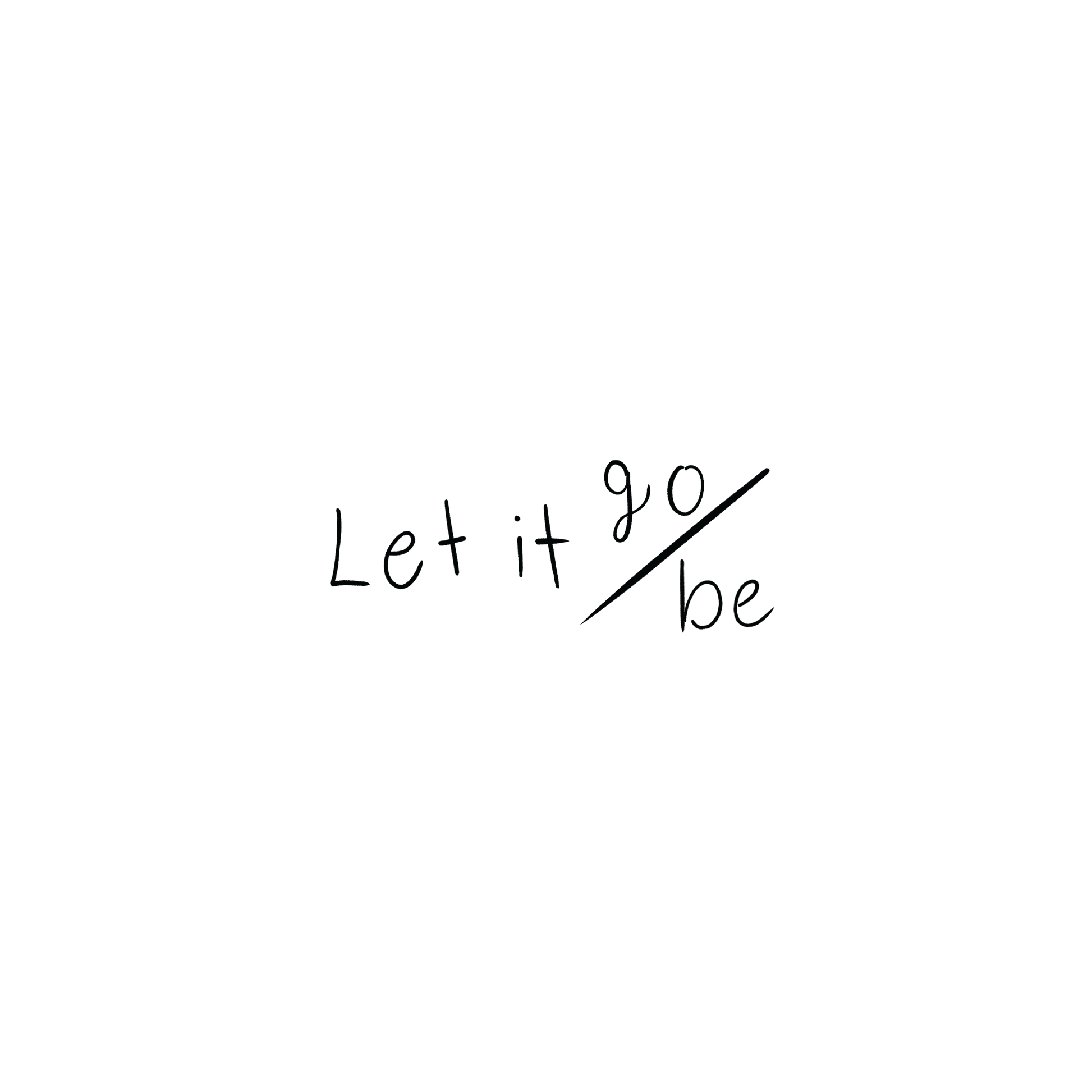 Oh My Ink temporary tattoo - Let It Go Be