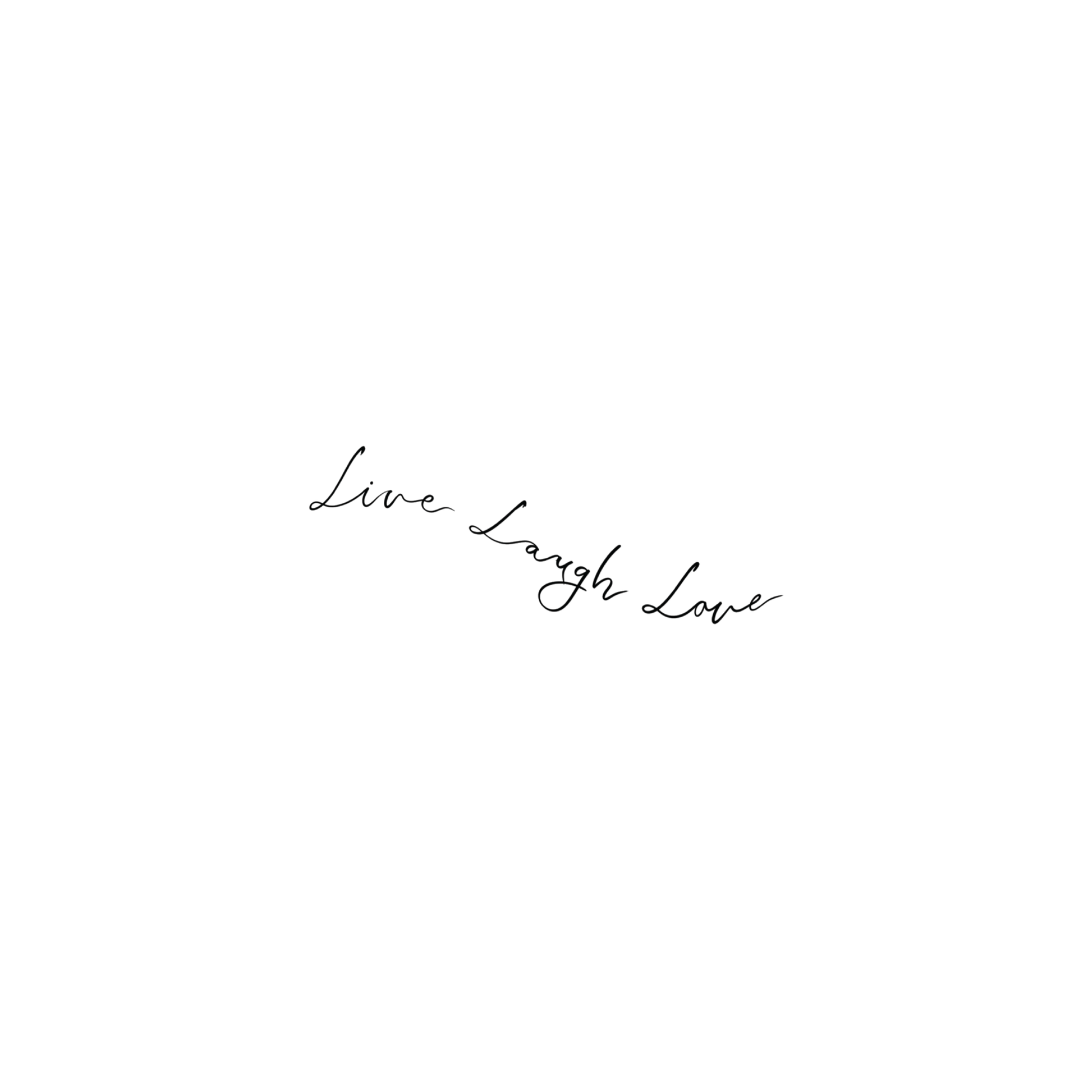 Oh My Ink temporary tattoo - Live Laugh Love