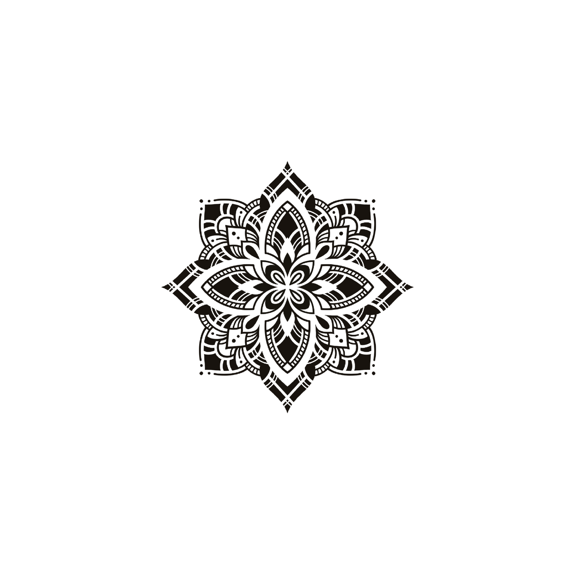 Oh My Ink temporary tattoo - Mandala V1