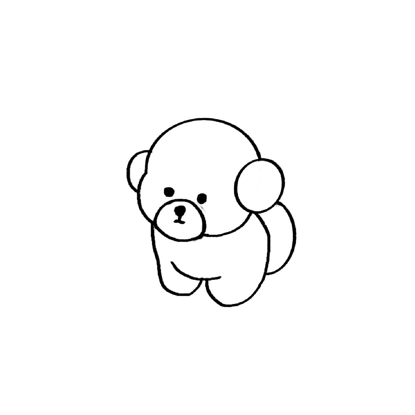 Oh My Ink x SPCA temporary tattoo - Bichon 2