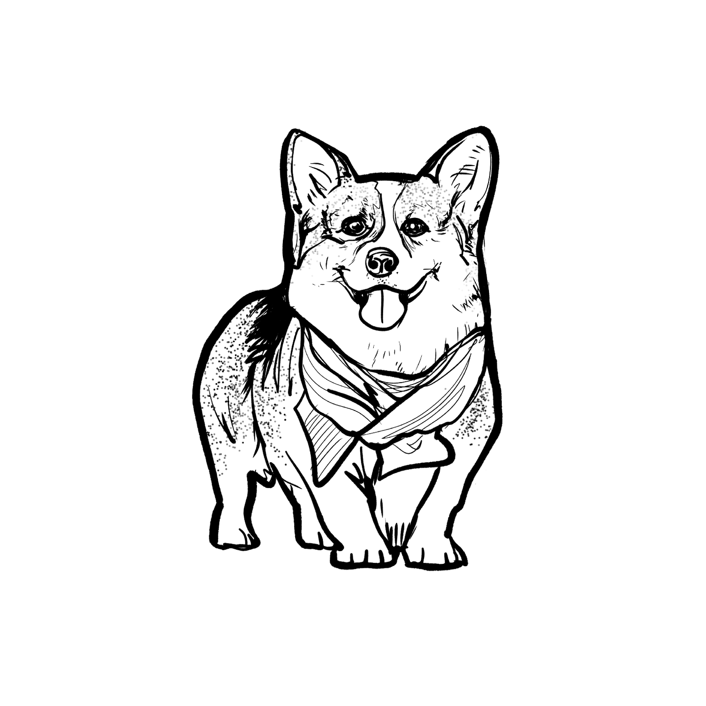 Oh My Ink x SPCA temporary tattoo - Corgi 7