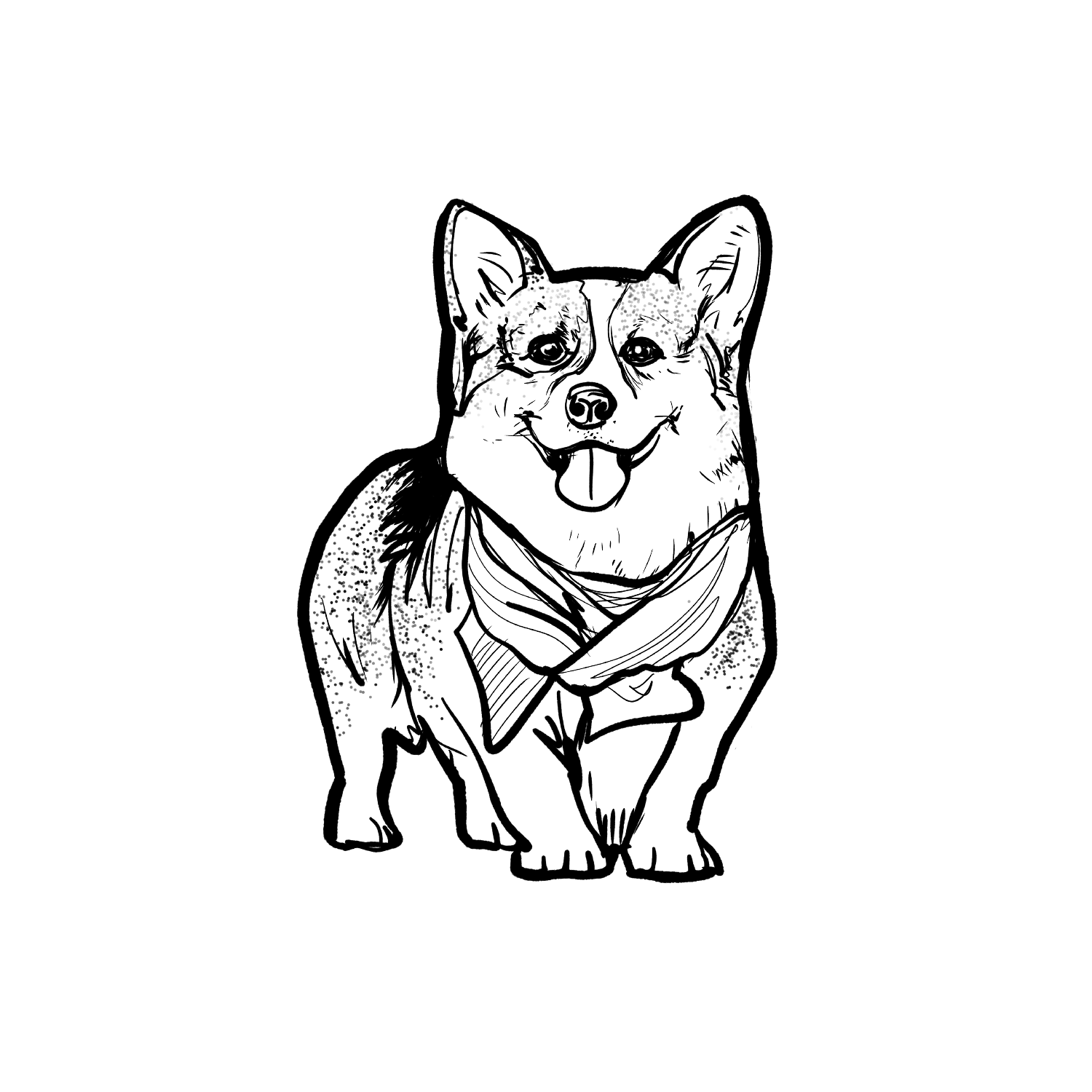 Oh My Ink x SPCA temporary tattoo - Corgi 7