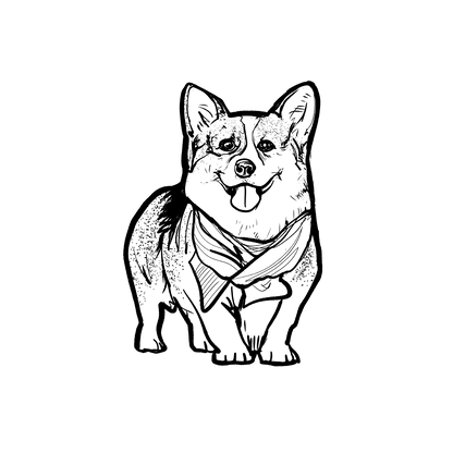 Oh My Ink x SPCA temporary tattoo - Corgi 7