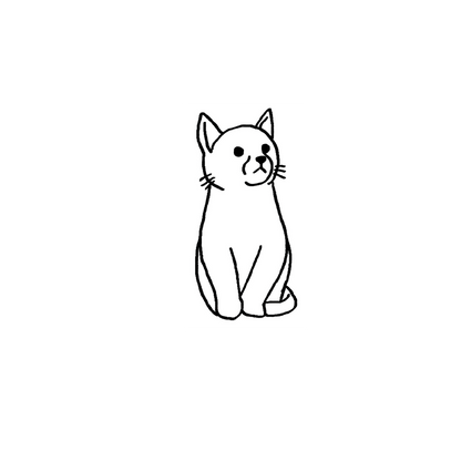Oh My Ink x SPCA temporary tattoo - Domestic Cat 1