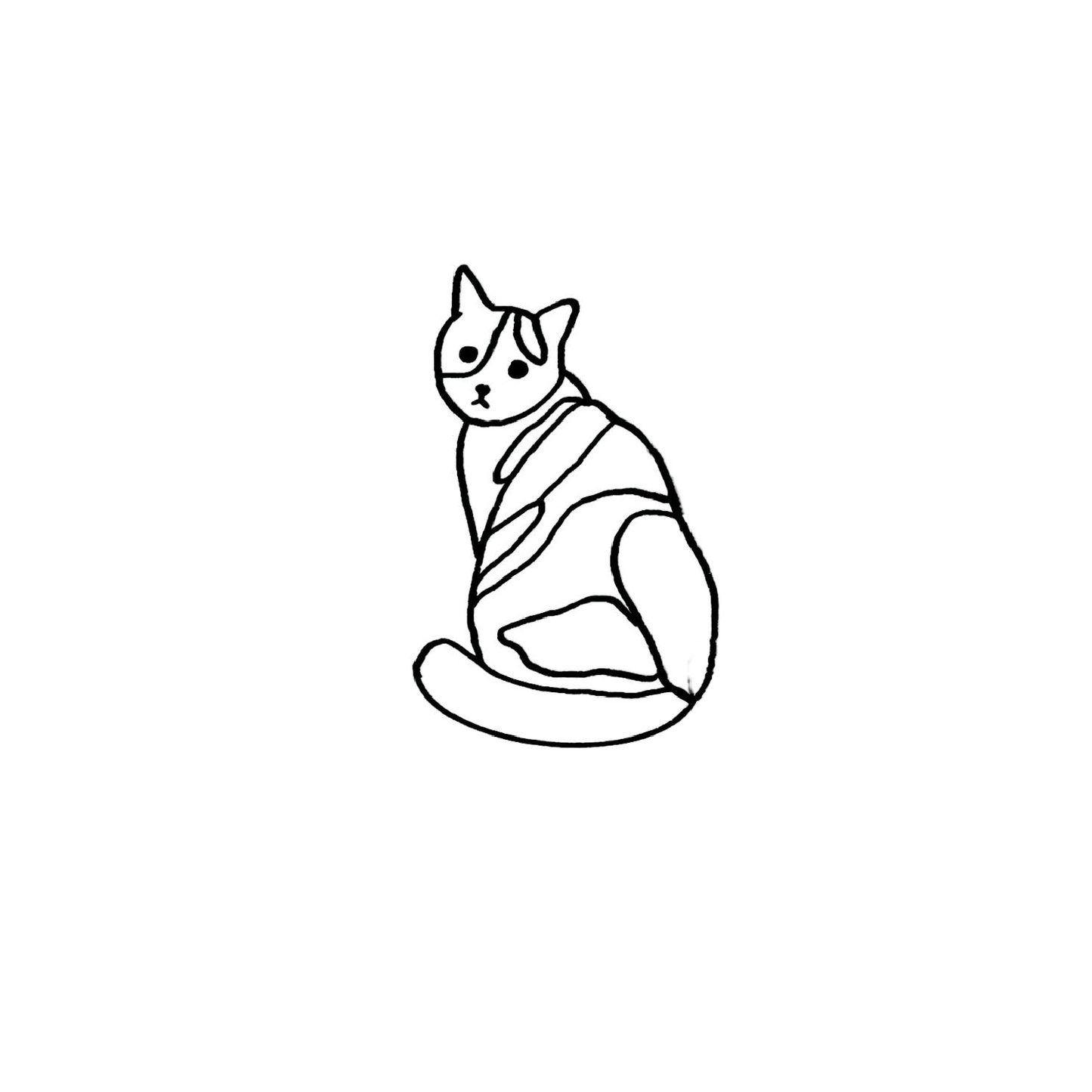 Oh My Ink x SPCA temporary tattoo - Domestic Cat 3