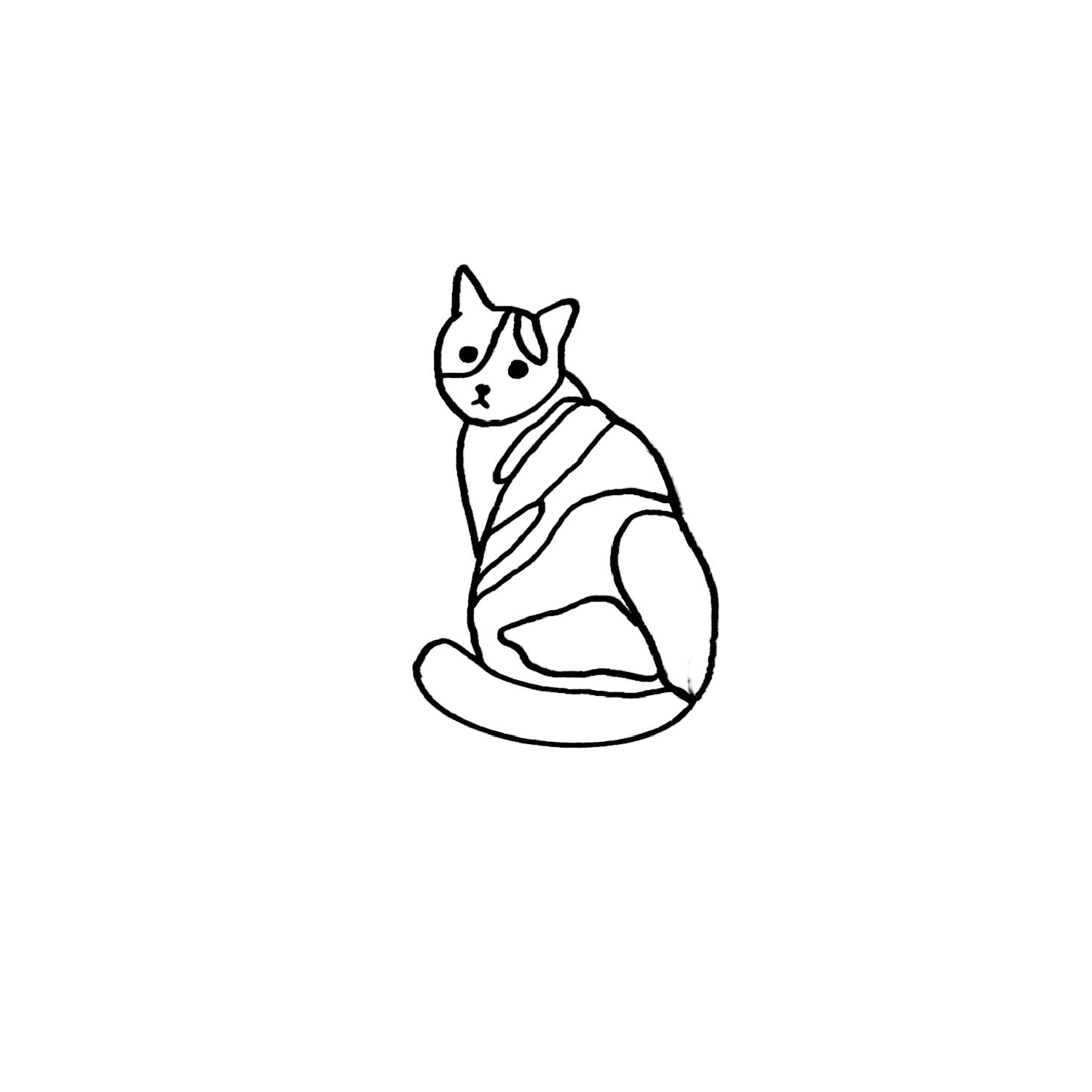Oh My Ink x SPCA temporary tattoo - Domestic Cat 3