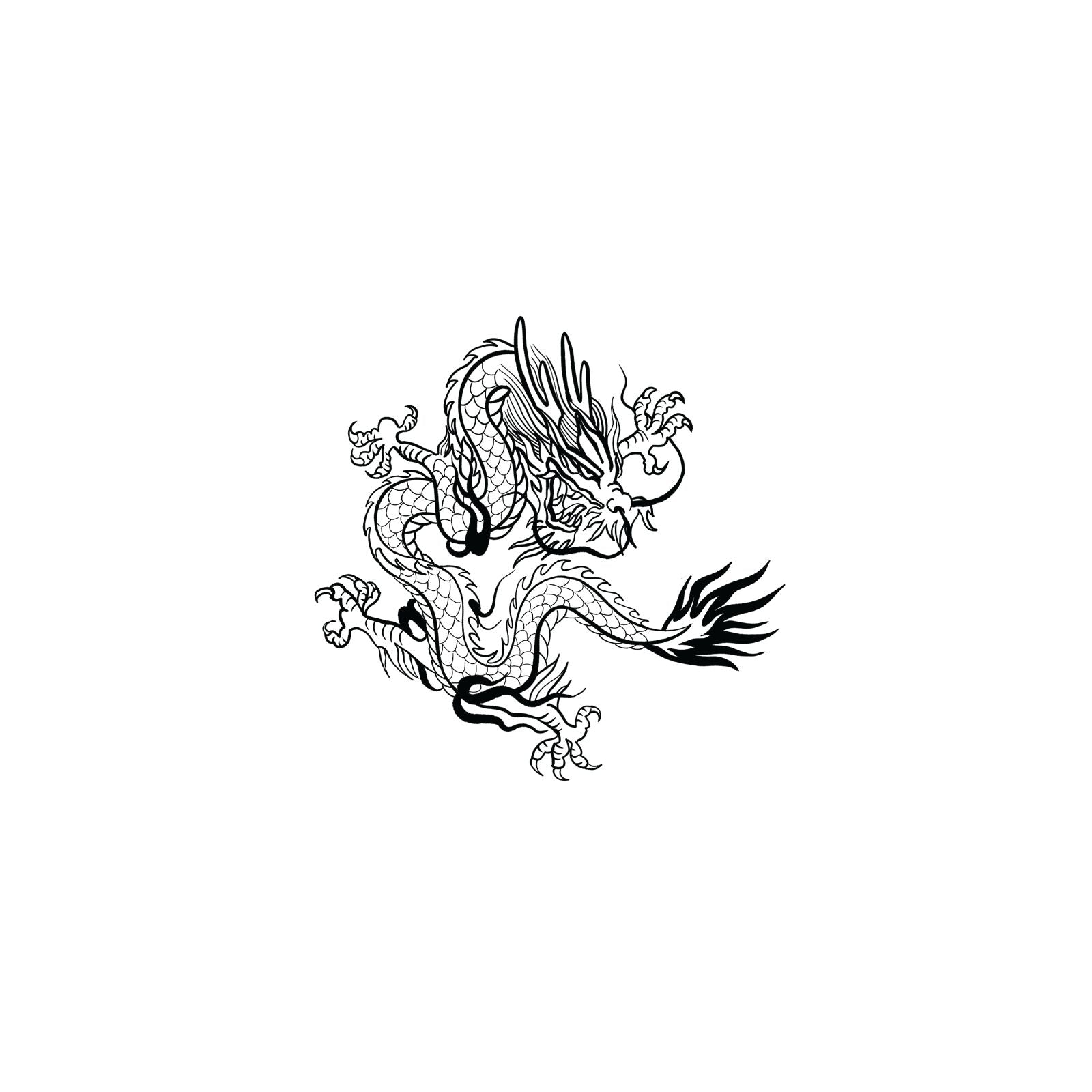 Oh My Ink temporary tattoo - Dragon V2