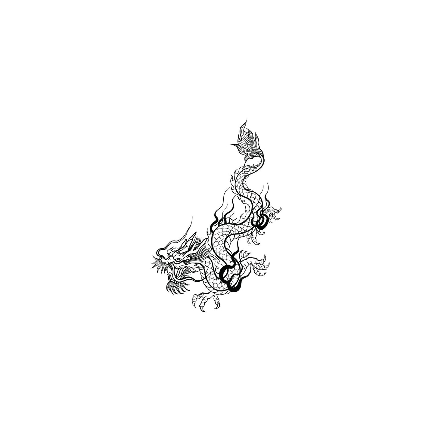 Oh My Ink temporary tattoo - Dragon V1