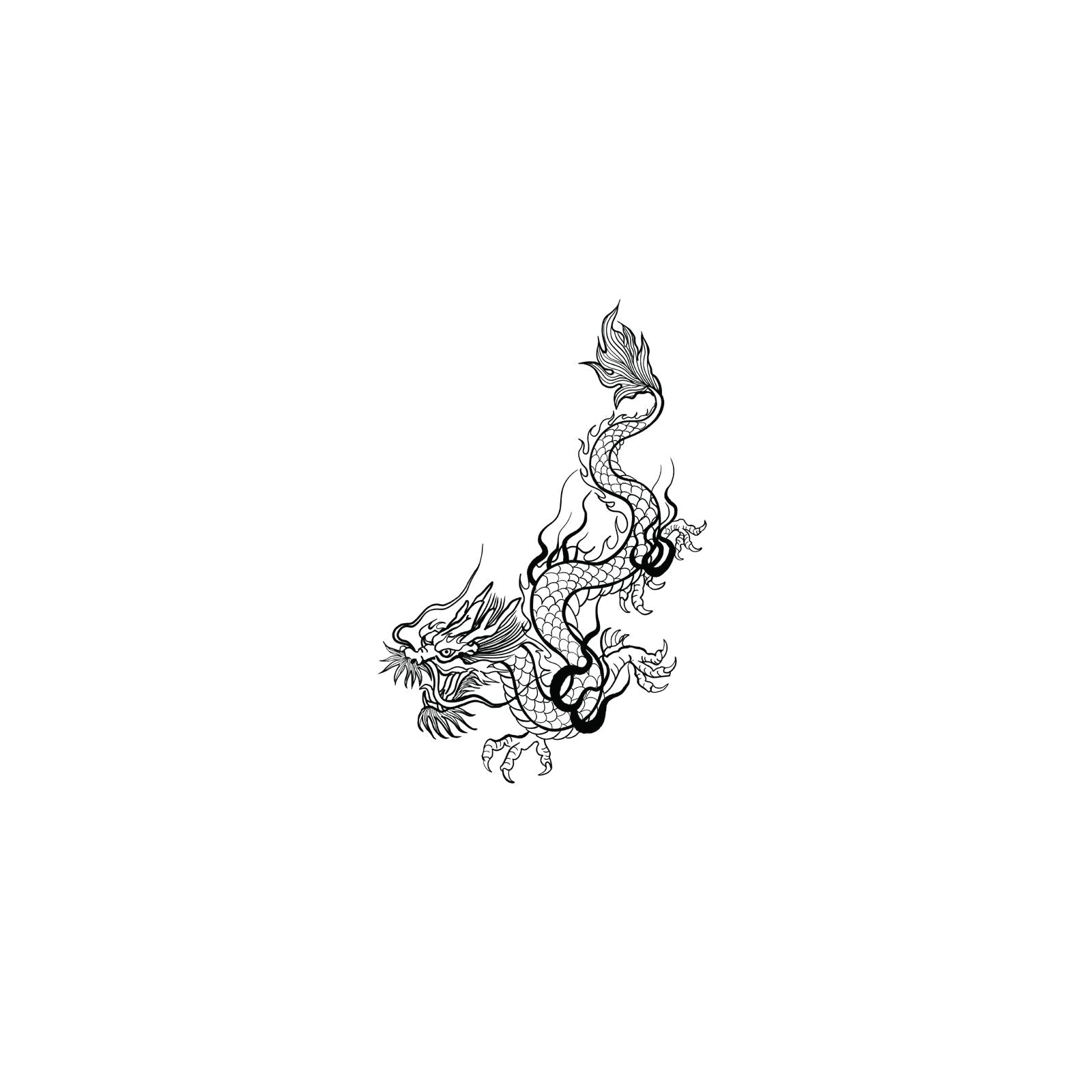 Oh My Ink temporary tattoo - Dragon V1