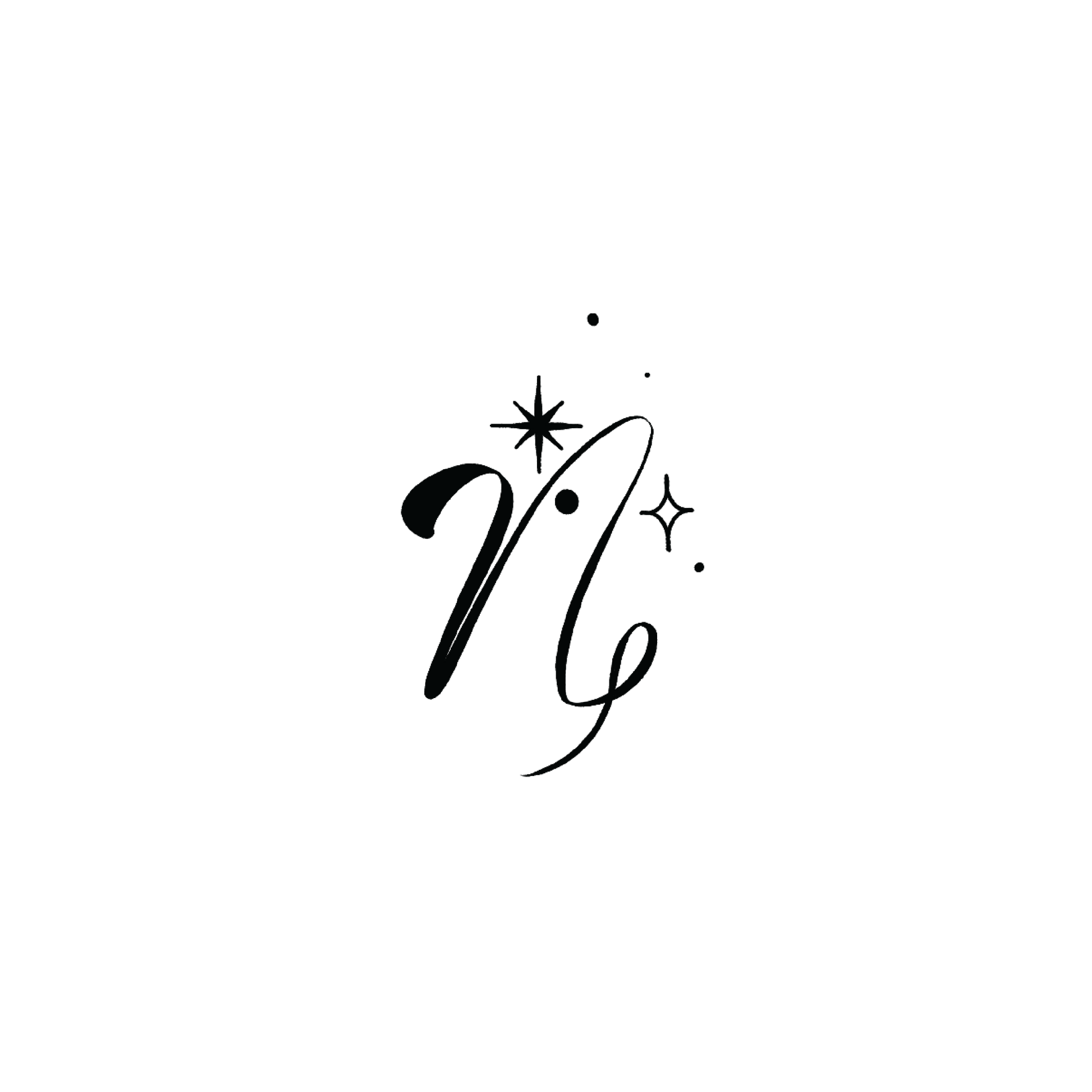 Oh My Ink temporary tattoo - Capricorn with Stars