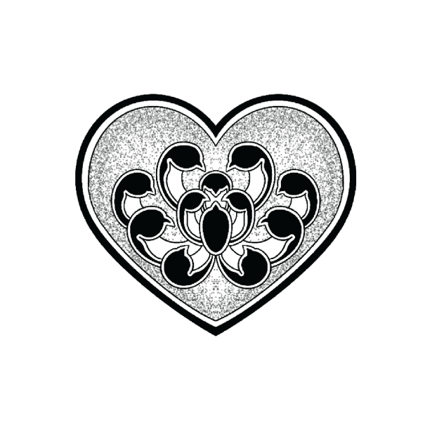 Mirror Tattoo - TJ - Heart with Chrysanthemum