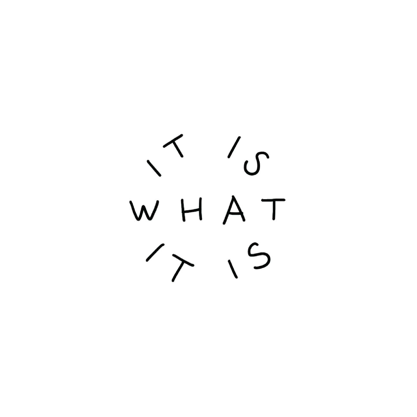 Oh My Ink temporary tattoo - It Is What It Is