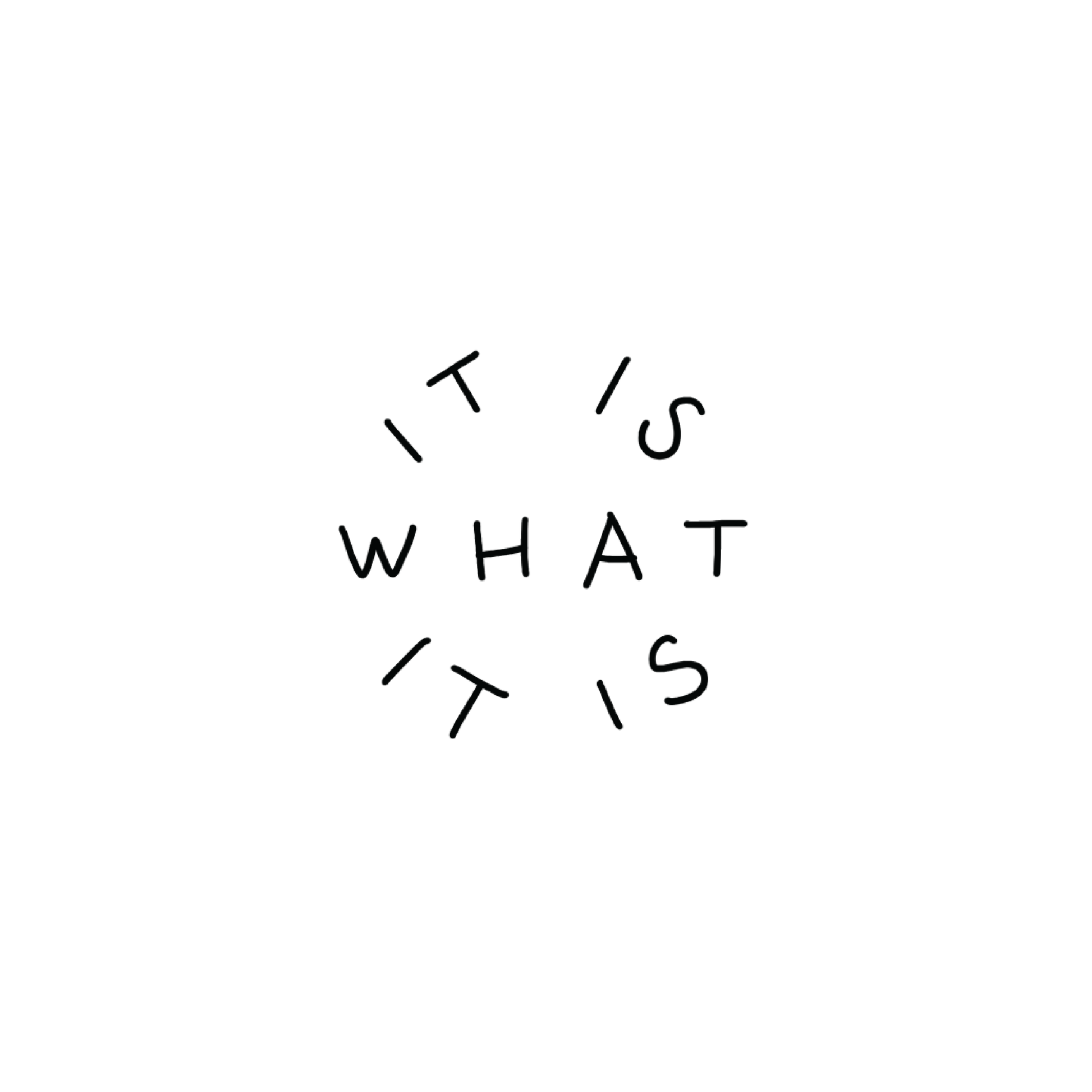 Oh My Ink temporary tattoo - It Is What It Is