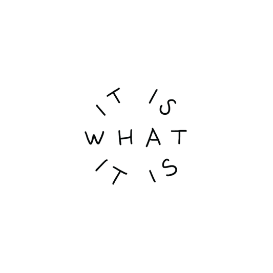 Oh My Ink temporary tattoo - It Is What It Is
